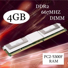 4 GB DDR2 PC2-5300F 667 MHz DIMM 240PIN CL5 Server ECC RAM Memori untuk Desktop Putih-Intl