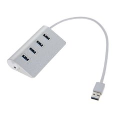 4 Aluminium Port USB 3.0 Adaptor Daya untuk Apple MAC PC Laptop Udara