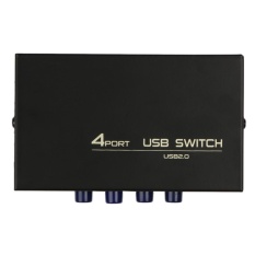 4 Port USB 2.0 Adaptor Beralih Berbagi Box untuk PC Scanner Printer-Intl