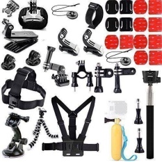 40 In 1 Aksesoris Kit Gopro5 Hero 5 3 + 3 2 1 GO PRO Black Silver SJCAM XIAO YI Head Strap-Intl