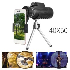 40X60 Telephoto Monocular Camera Lens + Holder + Tripod For Mobile Smart Phone - intl