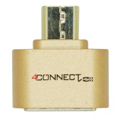 4Connect Micro USB Flash Disk OTG Converter Adapter for Android- Gold