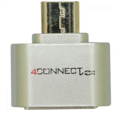 4Connect Micro USB Flash Disk OTG Converter Adapter for Android- Silver