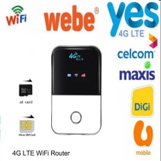 4G Wifi Router Mobile Hotspot Portable Mifi Modem Ulocked Dongle Wireless Broadband For Digi,Celcom,Maxis,U Mobile,Yes 4G,WEBE - intl