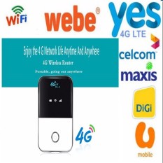 4G Wifi Router Mobile Hotspot Portable Mifi Modem Ulocked Wireless Broadband for Digi,Celcom,Maxis,U Mobile,Yes 4G,WEBE - intl