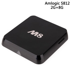 4 K Android TV Box M8 Amlogic S812 Quad Core 2g/8 GB Smart TV Box Android 4.4 Kitkat OS Mendukung TF Kartu 3D HDMI Set Top Box