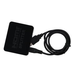 4 K HDMI Splitter 1 Dalam 2 Out Hub Repeater Amplifier 1080 P Hubungkan 2 TV BK-Intl
