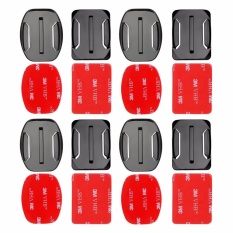 4 Pcs Datar dan Melengkung Perekat Dasar Mount 3 M VHB Stiker untuk Go PRO 6 5 4 3 Go Pro Hero 5 Session Xiao Mi Yi 4 K SJ4000 H9 Mijia Action Sport Camera Aksesoris