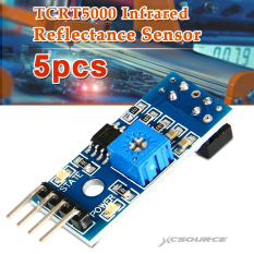 5 Buah TCRT5000 Reflektansi Sensor Inframerah Penghindaran Rintangan Jalur Modul 30000 TE364-Biru