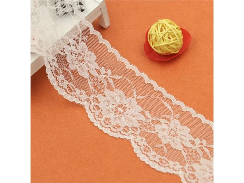 5 Yard Flower Lace Trim Jahit Pita Bulang Gaun Rok Dekorasi Kerajinan DIY-Intl