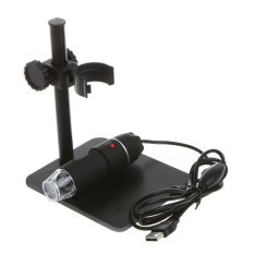 50-500X Video Kamera Endoskopi LED Digital Mikroskop Kaca Pembesar USB Dapat Disesuaikan Hitam