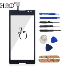 5.0 Inch Touch Glass Screen Digitizer Panel untuk SONY Xperia C S39H C2304 C2305 Lensa Sensor FLEX Cable + Free Alat Perekat (Hitam) -Intl