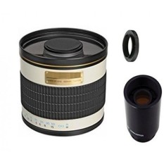 500mm f/6.3 Manual Focus Telephoto Mirror Lens + 2x Teleconverter = 1000mm For Sony Alpha a7, a7S, a7IIK, a7II, a7R, II, a6100, a7000, a6000, a5100, a5000, a3000, Mirrorless Digital Camera