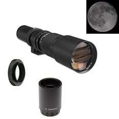 500mm f/8 Telephoto Manual Focus Lens + 2x Teleconverter = 1000mm For Sony Alpha a7, a7S, a7IIK, a7II, a7R II, a6500, a6300, a6000, a5000, a5100, a3000 E-Mount Mirrorless Digital Camera