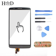 5.0 Inch untuk LG G3 D850 D855 D851 LS990 Touch Front High Glass Screen Digitizer Panel Lens Sensor FLEX Cable Capacitive + Alat Gratis + Free Perekat-Intl