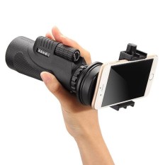 50x Zoom HD Optical Bermata Teleskop Lensa Ponsel Kamera + Tripod (Hitam)-Intl