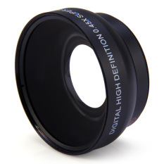 52mm 0.45 X Cembung Sudut Lebar Lensa Makro For Nikon D3200 D3100 D5200 (Hitam)