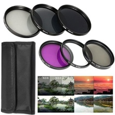 52mm Lensa Filter UV, CPL, FLD + ND Filter Densitas Netral (ND2, ND4, ND8) + Lens Hood untuk NIKON D3300 D3200 D3100 D3000 D5300 D5200 D5100 D5000 D7000 D7100 DSLR Kamera-Internasional