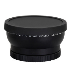 58mm 0.45 X Sudut Lebar Lensa For Canon EOS 1000D 1100D 500D Rebel T1i T2i T3i (hitam) -Internasional