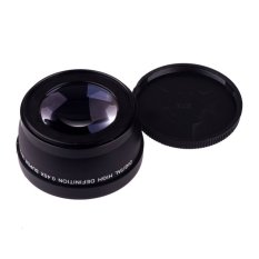 58mm 0.45 X Sudut Lebar Lensa Makro For Canon EOS 450D 500D 550D 600D 1100D Hitam