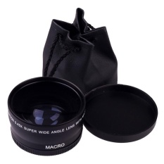 58 Mm 0.45X Makro Sudut Lebar Lensa untuk Canon EOS 450D 500D 550D 600D 1100D-Intl
