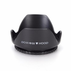 58mm Premium ABS Plastic Flower Shape Lens Hood For Canon - intl
