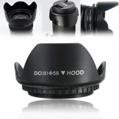 58mm Upgrade Lens Hood untuk Canon 700D 100D 650D 600D 550D 1200D 1100D 18-55mm-Intl