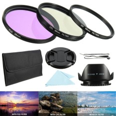 58 Mm UV/CPL Polarizer/FLD Penyaring Perlengkapan + Lensa Tudung untuk Canon 18-55 Mm Lensa -Internasional