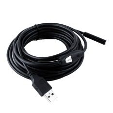 5 M/7mm/6LED Waterproof Borescope USB Endoskopi Foto Inspeksi Kamera Cam