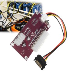 5 Pcs PC Desktop ATX 24Pin Dual Daya PSU Supply Sync Starter Extender Kabel Konektor-Internasional