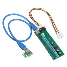 5 Pcs USB3.0 1x untuk 16X Extender Riser Kartu Adapter SATA Kabel Power PCI-E Express-Intl