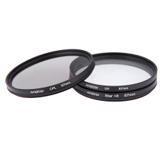 67mm Saring Ditetapkan UV + CPL + Bintang 8 Poin Saring Kit With Wadah For Canon Nikon Sony DSLR Lensa Kamera (Hitam)