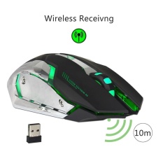 7 Warna Lampu Latar Rechargeable Wireless Mouse 2.4G Mouse Optik 6 Tombol 2400 Dpi Mouse Komputer LED Permainan-Intl
