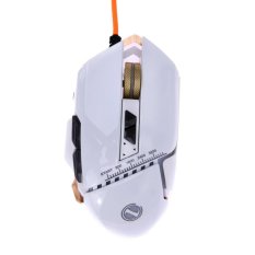 7 Warna 3200 Dpi G40 Optik 8 Tombol USB Wired Gaming Mouse (Putih)-Intl