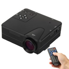 80 Lumens 1080 P HD Multimedia Mini Portabel LED Projector, dukungan HDMI/VGA/AV/USB/SD Kartu, Model: H80 (Hitam)-Internasional