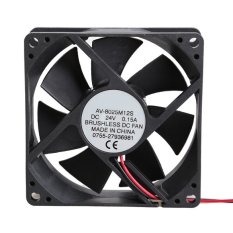 8025 S 24 V Brushless DC 7 Blade 2 Kabel Kipas Pendingin 80x80x25mm (Intl) -Intl