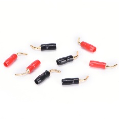 8 Pcs 2mm Audio Speaker Kabel Pin Plug Banana Konektor Sekrup untuk Hifi-Intl
