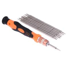 9-in-1 JM-8124 Hardware obeng profesional 2-cara bit Set alat - Internasional