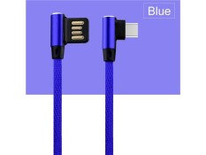 90 ° Membungkuk Tipe C Cepat Pengisian Kabel Tanggal untuk Samsung LG Huawei P10-Internasional