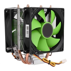 90mm 3Pin CPU Cooler Heatsink Tenang untuk Intel LGA775/1156/1155 AMD AM2 /AM2 +/AM3 (Dua Sisi Fan)-Intl