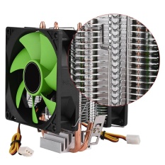 90mm 3Pin Dua Sisi Fan CPU Cooler Heatsink Tenang untuk Intel LGA775/1156/1155 AMD AM2 /AM2 +/AM3-Intl