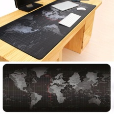 90x40 Cm Ukuran Besar Dunia Peta Rubber Gaming Mouse Pad Mouse keyboard Mat untuk Notebook PC Komputer Game Mousepad-Intl