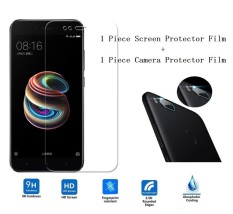 9 H Kaca Anti Gores Depan Tampilan Layar dan Kembali Ponsel Kamera Pelindung Lensa Film untuk Xiaomi Serta A1/5X-Intl
