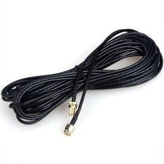 9M 30FT Black Antenna Extension Wifi Router RP-SMA SMA TV Cord Cable - Black - intl