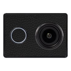 9Skin - Premium Skin Protector untuk Xiaomi Yi - Tekstur Leather - Hitam