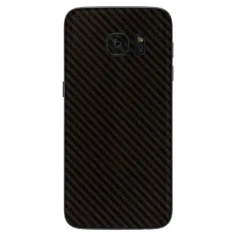 9Skin - Premium Skin Protector untuk Samsung Galaxy S7 Flat - Carbon Texture - Hitam