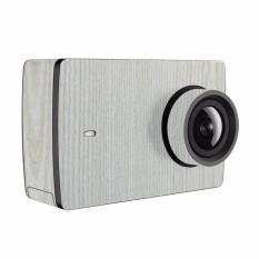 9skin - Premium Skin Protector untuk Xiaomi Yi 4K - 4K Plus - Tekstur Wood - Putih