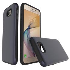 Ringan, Tipis timbul Bergaris Tekstur dengan Brushed Logam Warna Yang Mengesankan Dua Bagian Pelindung Ponsel Case Cover untuk Samsung Galaxy On5 2016/ j5 Prime-Intl