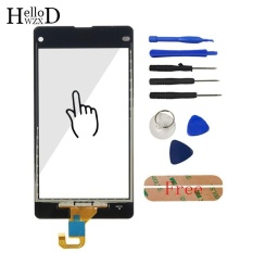 A + + + Touch Glass Screen Digitizer Panel untuk SONY Xperia Z1 Mini Compact D5503 Lensa Sensor FLEX Kabel + Alat Gratis Adhesive (Hitam) -Intl