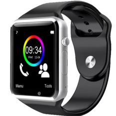 A1 Smart Watch untuk Android Samsung dan IPhone Smart Phone Cell Phone 1.54 Inch SIM Card_black-silver-Intl